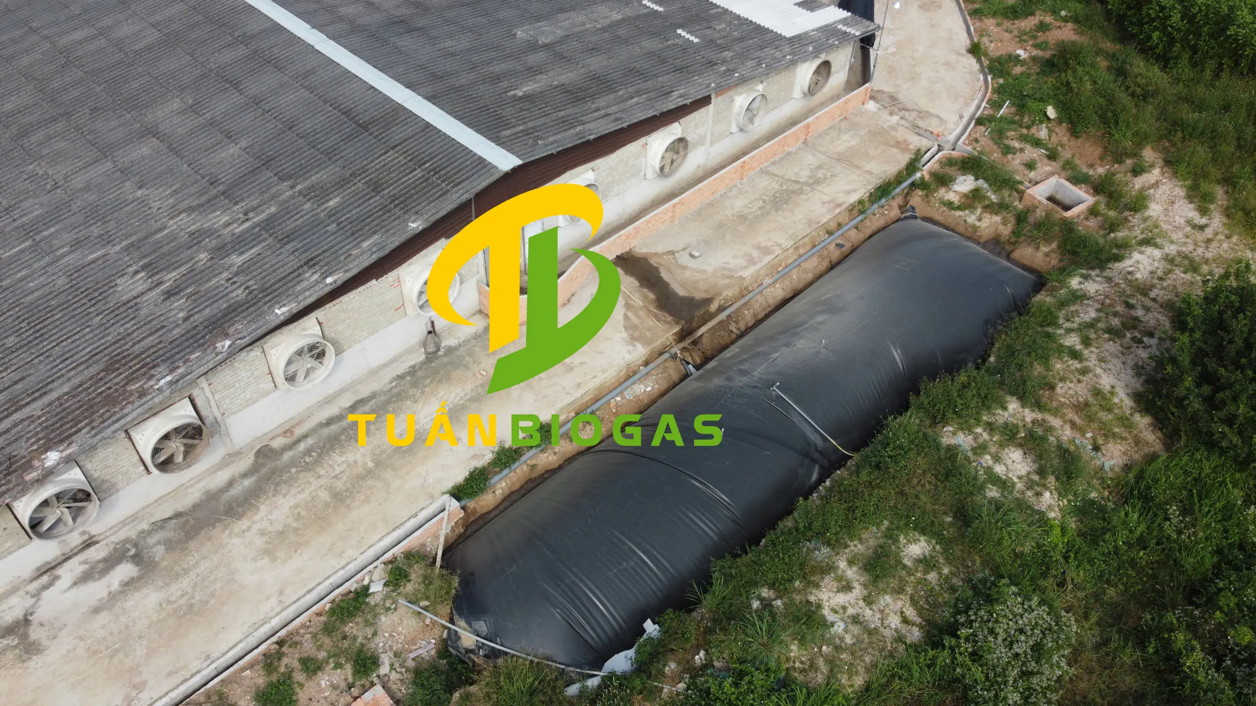 túi biogas trang trại