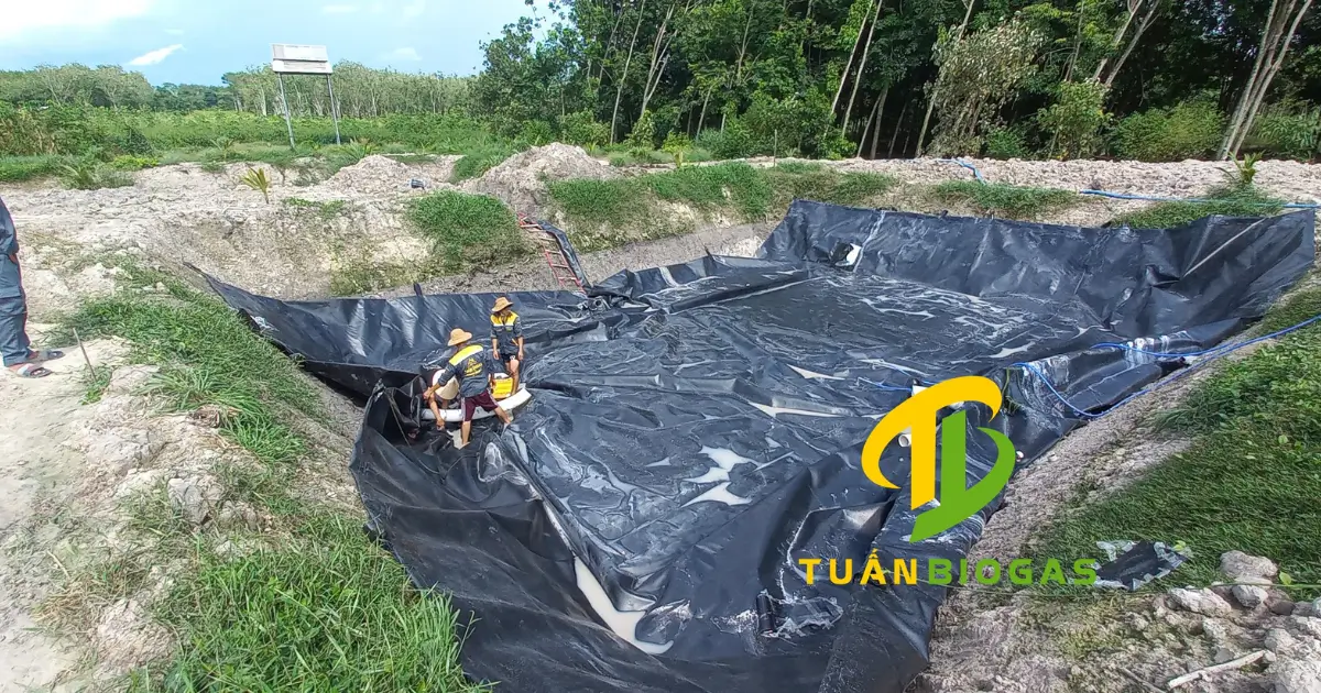 Kỹ thuật viên Tuấn Biogas hỗ trợ trực tiếp tại trang trại ở các tỉnh lân cận